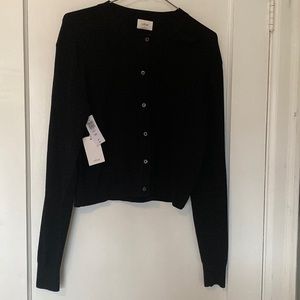 Aritzia cardigan size small black